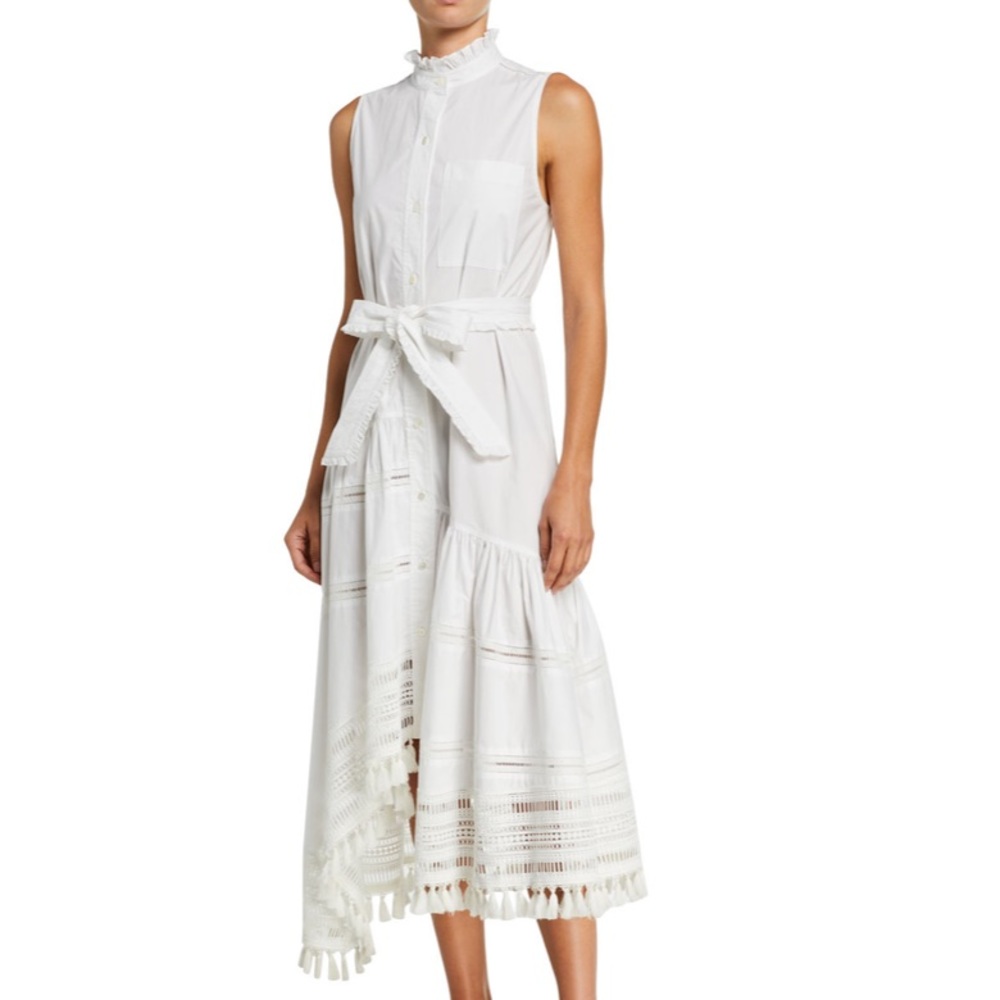 DEREK LAM 10 CROSBY Nerioa  Tasssel Midi Dress